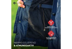 Höhenhorn Achalm Herren Winter Jacke (25G12) Schwarz/Grau/Dunkelgrau/Dunkelgrün