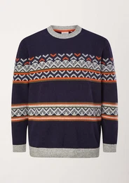 Strickpullover Pullover mit Fair-Isle-Muster