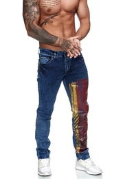 Straight-Jeans JK3000 (Jeanshose Designerjeans Bootcut, 1-tlg) Fitness Freizeit Casual