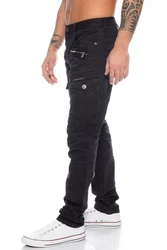Cipo & Baxx Cargohose Herren Cargo Jeans Hose Dunkelblau/Schwarz/Grau/Dunkelgrau/Blau
