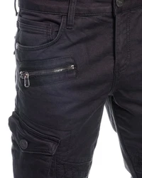 Cipo & Baxx Cargohose Herren Cargo Jeans Hose Dunkelblau/Schwarz/Grau/Dunkelgrau/Blau