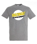 Youth Designz T-Shirt Modell Bazinga Herren T-Shirt Rot/Gelb/Dunkelgrau/Braun