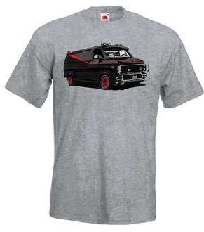 Youth Designz T-Shirt A-Team Van Herren T-Shirt Grau/Hellgrau