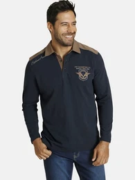 Sweatshirt BALDREK mit Kragen in Kontrastfarbe
