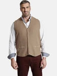 Charles Colby Strickweste KEVAN Beige/Braun/Khaki