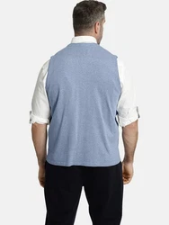 Charles Colby Strickweste KEVAN Blau/Grau/Hellblau