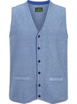 Charles Colby Strickweste KEVAN Blau/Grau/Hellblau