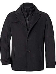 Jan Vanderstorm Wolljacke TJORVE Dunkelblau/Schwarz