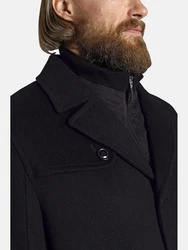 Jan Vanderstorm Wolljacke TJORVE Dunkelblau/Schwarz