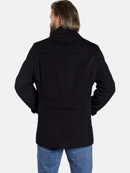 Jan Vanderstorm Wolljacke TJORVE Dunkelblau/Schwarz