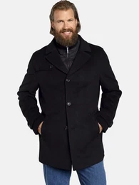 Wolljacke TJORVE mit abnehmbaren Stehkragen