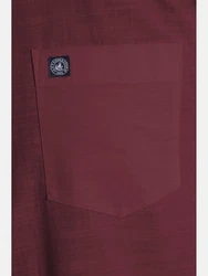 Jan Vanderstorm Langarmhemd KALLU Dunkelrot/Rot/Bordeaux