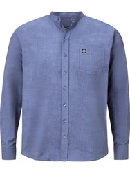 Jan Vanderstorm Langarmhemd KALLU Hellblau/Blau