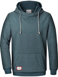 Jan Vanderstorm Kapuzensweatshirt BLANKARD Braun/Blau/Dunkelblau/Grau/Grün