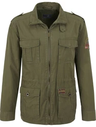 Jan Vanderstorm Fieldjacket BROR Dunkelgrün/Khaki/Grün