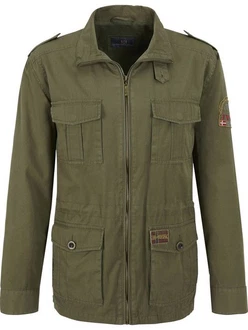 Jan Vanderstorm Fieldjacket BROR Dunkelgrün/Khaki/Grün