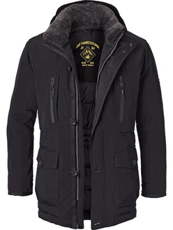 Jan Vanderstorm Funktionsjacke BOTULFR Dunkelblau/Schwarz/Dunkelgrau