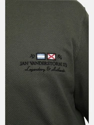 Jan Vanderstorm Sweatshirt VILJAR +Fit Kollektion Dunkelgrün/Khaki