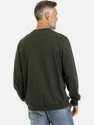 Jan Vanderstorm Sweatshirt VILJAR +Fit Kollektion Dunkelgrün/Khaki