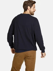 Jan Vanderstorm Sweatshirt VILJAR +Fit Kollektion Dunkelblau/Blau/Hellblau