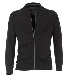 CASAMODA Strickpullover Strickjacke NOS Dunkelgrau/Grau