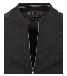 CASAMODA Strickpullover Strickjacke NOS Dunkelgrau/Grau