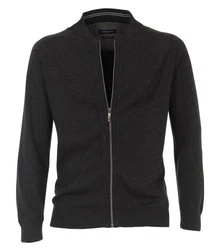 CASAMODA Strickpullover Strickjacke NOS Dunkelgrau/Grau