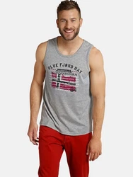 Jan Vanderstorm Muskelshirt OLOF Grau/Dunkelgrau/Rosa/Hellgrau