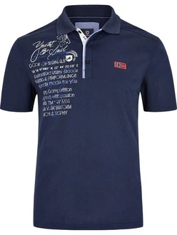 Jan Vanderstorm Poloshirt JANO Dunkelblau/Blau