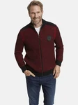 Jan Vanderstorm Strickjacke HALSTEN Bordeaux/Dunkelrot