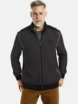 Jan Vanderstorm Strickjacke HALSTEN Dunkelgrau/Rot/Schwarz/Braun/Grau