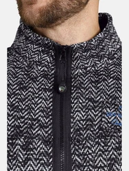 Jan Vanderstorm Sweatjacke KOLMUND Grau/Dunkelblau/Hellblau