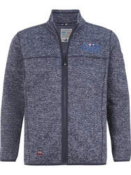Jan Vanderstorm Sweatjacke KOLMUND Dunkelblau/Grau/Blau