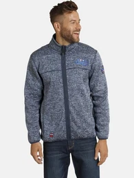 Sweatjacke KOLMUND mit Zick-Zack-Muster