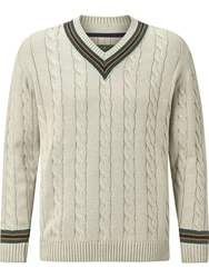Charles Colby Strickpullover DUKE RONALD Khaki/Beige