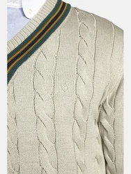 Charles Colby Strickpullover DUKE RONALD Khaki/Beige