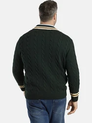 Charles Colby Strickpullover DUKE RONALD Dunkelgrün/Grün