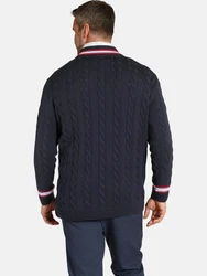 Charles Colby Strickpullover DUKE RONALD Dunkelblau/Hellblau