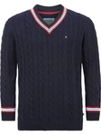 Charles Colby Strickpullover DUKE RONALD Dunkelblau/Hellblau