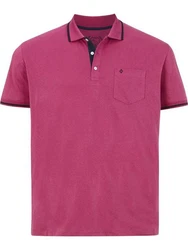 Charles Colby Poloshirt EARL FEN Rosa/Bordeaux/Dunkelrot