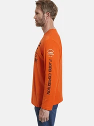 Jan Vanderstorm Langarmshirt ELION Orange
