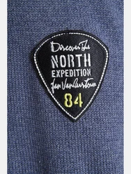 Jan Vanderstorm Cardigan SVEND Dunkelblau/Hellblau