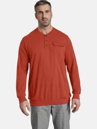 Sweatshirt EARL KEITH mit Knopfleiste