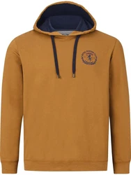 Charles Colby Kapuzensweatshirt EARL TODD Braun/Orange