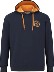 Charles Colby Kapuzensweatshirt EARL TODD Dunkelblau/Rot/Braun/Orange