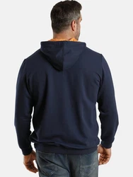 Charles Colby Kapuzensweatshirt EARL TODD Dunkelblau/Rot/Braun/Orange
