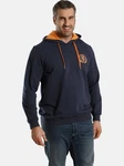 Charles Colby Kapuzensweatshirt EARL TODD Dunkelblau/Rot/Braun/Orange
