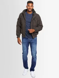 Alessandro Salvarini Winterjacke ASCaldo Khaki/Dunkelgrün/Hellblau