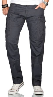Alessandro Salvarini Cargohose Herren Designer Stretch Chino AS032