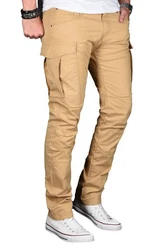 Alessandro Salvarini Cargohose Herren Designer Stretch Chino AS032 AS032